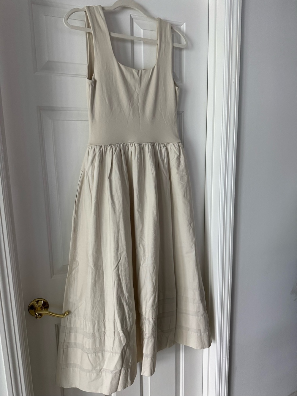 J. Crew Cream Sleeveless Dress